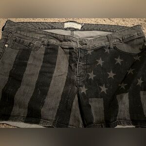 Torrid American flag jean shorts size22